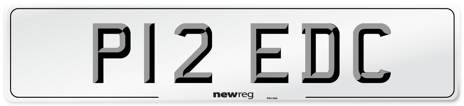 P12 EDC Number Plate from New Reg